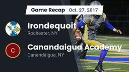 Recap: Irondequoit  vs. Canandaigua Academy  2017