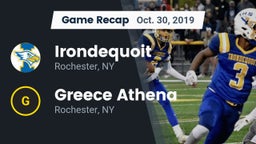 Recap:  Irondequoit  vs. Greece Athena  2019