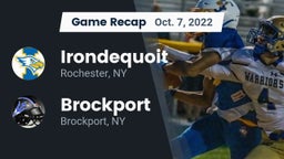 Recap:  Irondequoit  vs. Brockport  2022