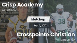 Matchup: Crisp Academy vs. Crosspointe Christian 2017