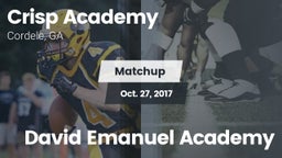 Matchup: Crisp Academy vs. David Emanuel Academy 2017