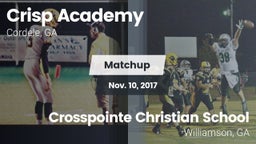 Matchup: Crisp Academy vs. Crosspointe Christian School 2017