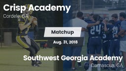 Matchup: Crisp Academy vs. Southwest Georgia Academy  2018