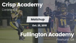 Matchup: Crisp Academy vs. Fullington Academy 2018