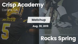 Matchup: Crisp Academy vs. Rocks Spring 2019