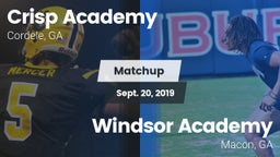 Matchup: Crisp Academy vs. Windsor Academy  2019