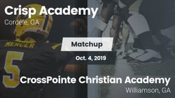 Matchup: Crisp Academy vs. CrossPointe Christian Academy  2019