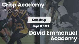 Matchup: Crisp Academy vs. David Emmanuel Academy 2020