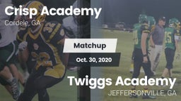 Matchup: Crisp Academy vs. Twiggs Academy  2020