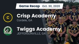 Recap: Crisp Academy  vs. Twiggs Academy  2020