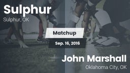 Matchup: Sulphur vs. John Marshall  2016