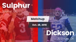 Matchup: Sulphur vs. Dickson  2016