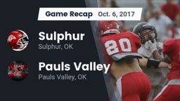 Recap: Sulphur  vs. Pauls Valley  2017