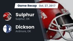 Recap: Sulphur  vs. Dickson  2017
