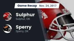 Recap: Sulphur  vs. Sperry  2017