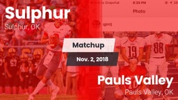 Matchup: Sulphur vs. Pauls Valley  2018