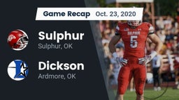 Recap: Sulphur  vs. Dickson  2020