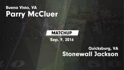 Matchup: Parry McCluer vs. Stonewall Jackson  2016