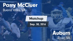 Matchup: Parry McCluer vs. Auburn  2016