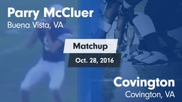 Matchup: Parry McCluer vs. Covington  2016