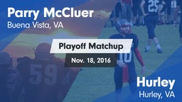 Matchup: Parry McCluer vs. Hurley  2016