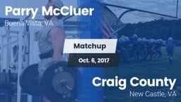 Matchup: Parry McCluer vs. Craig County  2017