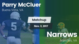 Matchup: Parry McCluer vs. Narrows  2017