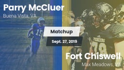 Matchup: Parry McCluer vs. Fort Chiswell  2019
