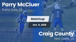 Matchup: Parry McCluer vs. Craig County  2019
