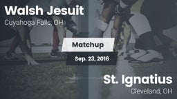 Matchup: Walsh Jesuit vs. St. Ignatius  2016