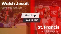 Matchup: Walsh Jesuit vs. St. Francis  2017