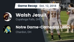 Recap: Walsh Jesuit  vs. Notre Dame-Cathedral Latin  2018
