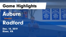 Auburn  vs Radford  Game Highlights - Dec. 14, 2019