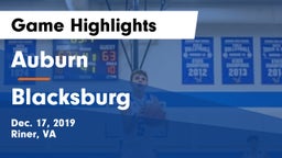 Auburn  vs Blacksburg  Game Highlights - Dec. 17, 2019