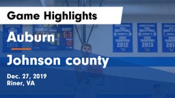 Auburn  vs Johnson county Game Highlights - Dec. 27, 2019