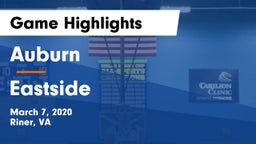 Auburn  vs Eastside  Game Highlights - March 7, 2020
