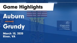 Auburn  vs Grundy  Game Highlights - March 10, 2020
