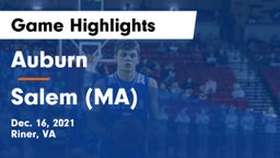 Auburn  vs Salem (MA) Game Highlights - Dec. 16, 2021