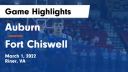 Auburn  vs Fort Chiswell  Game Highlights - March 1, 2022