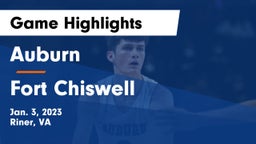 Auburn  vs Fort Chiswell  Game Highlights - Jan. 3, 2023