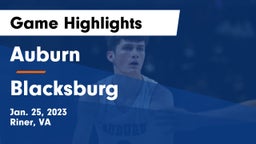 Auburn  vs Blacksburg  Game Highlights - Jan. 25, 2023