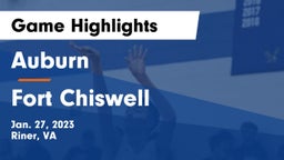Auburn  vs Fort Chiswell  Game Highlights - Jan. 27, 2023