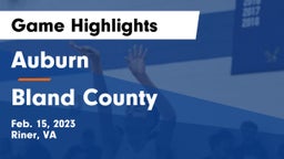 Auburn  vs Bland County Game Highlights - Feb. 15, 2023