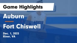 Auburn  vs Fort Chiswell  Game Highlights - Dec. 1, 2023