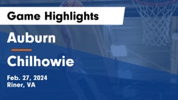 Auburn  vs Chilhowie  Game Highlights - Feb. 27, 2024