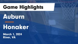 Auburn  vs Honaker  Game Highlights - March 1, 2024