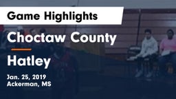 Choctaw County  vs Hatley Game Highlights - Jan. 25, 2019