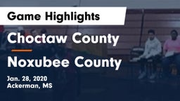 Choctaw County  vs Noxubee County Game Highlights - Jan. 28, 2020