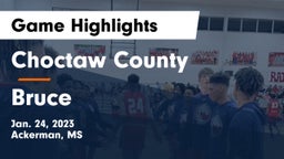 Choctaw County  vs Bruce Game Highlights - Jan. 24, 2023