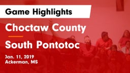 Choctaw County  vs South Pontotoc  Game Highlights - Jan. 11, 2019